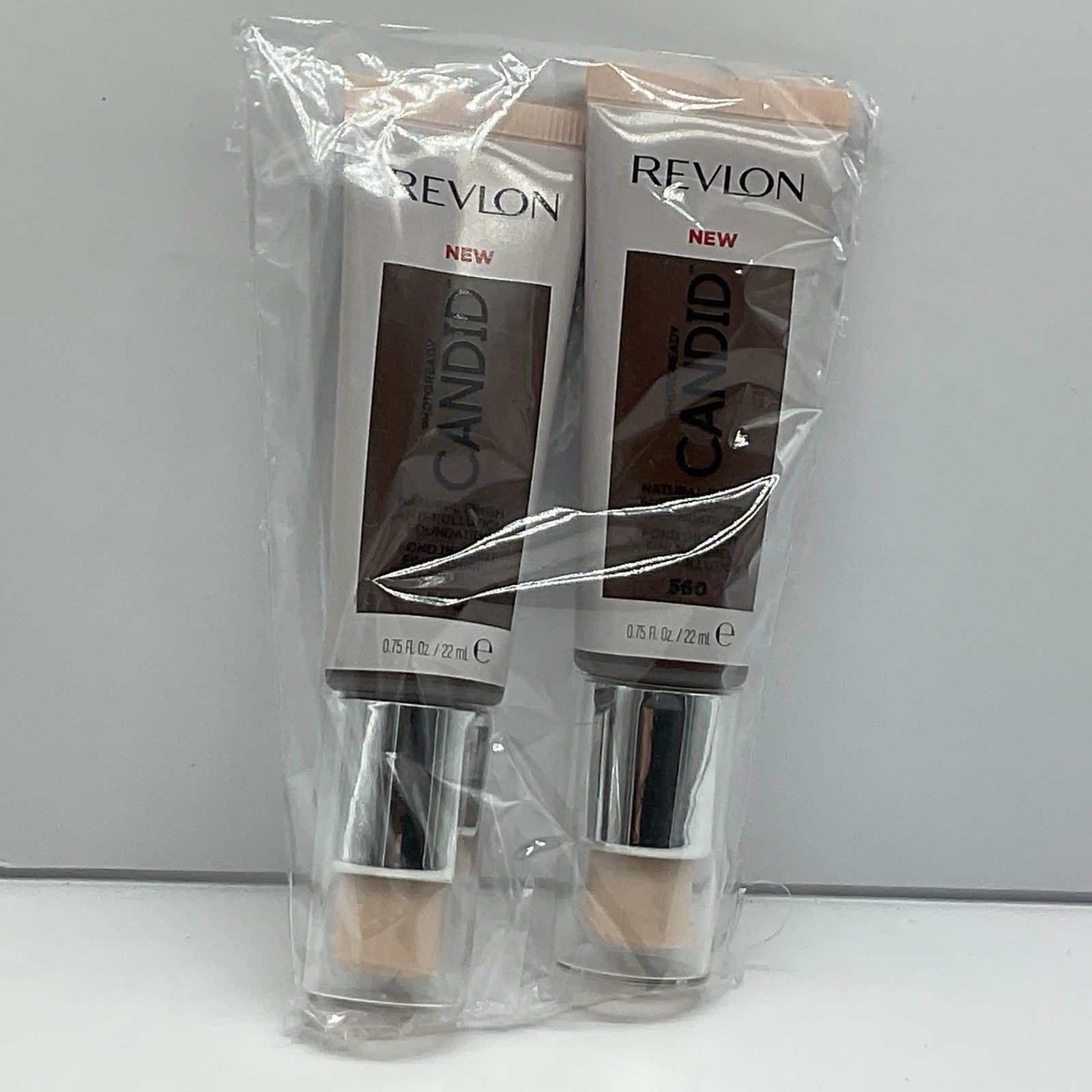2 PACK - Revlon Photoready Candid Natural Finish Foundation 560 Espresso