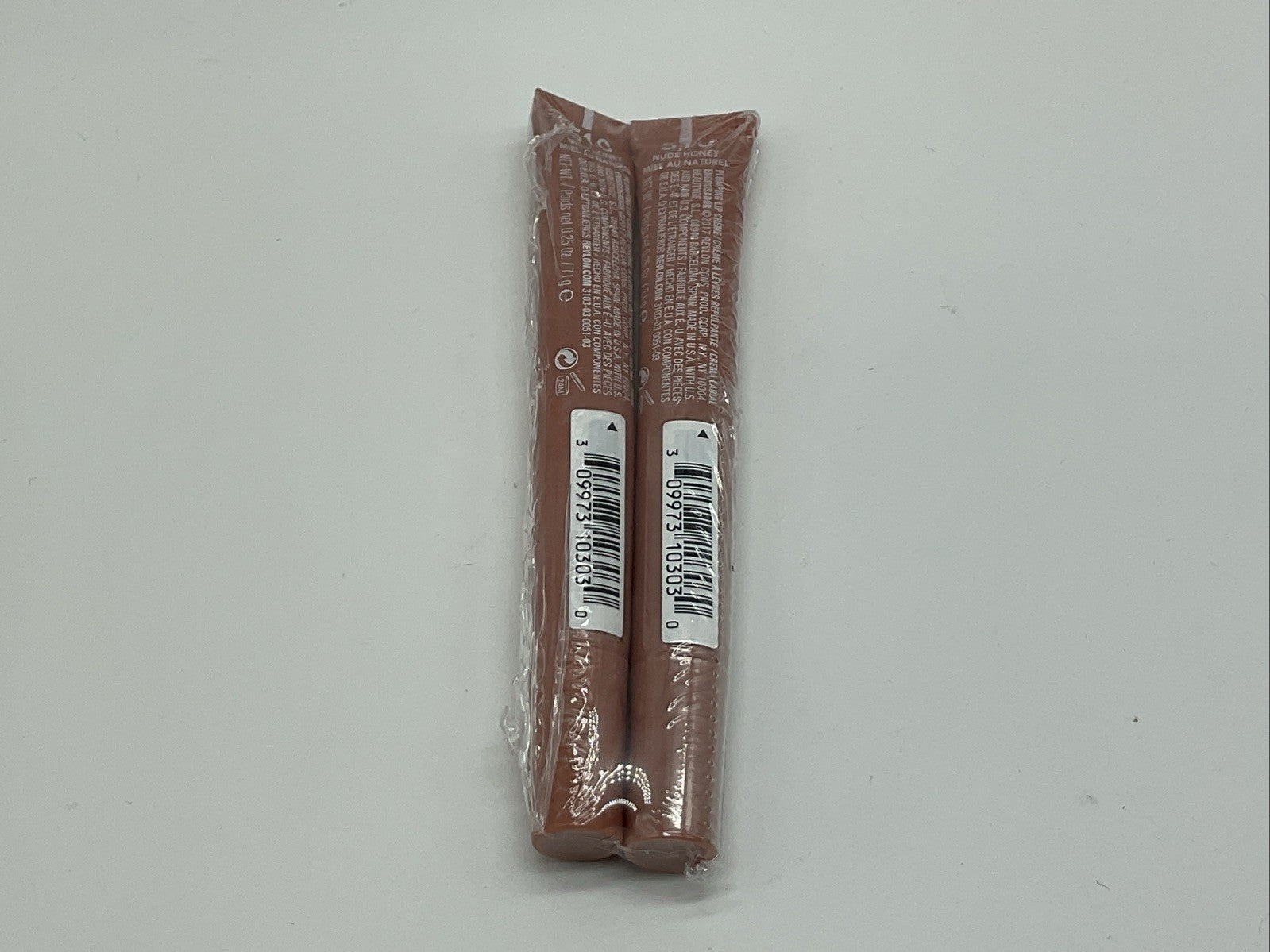 2 PACK - Revlon Kiss Plumping Lip Creme - 510 NUDE HONEY