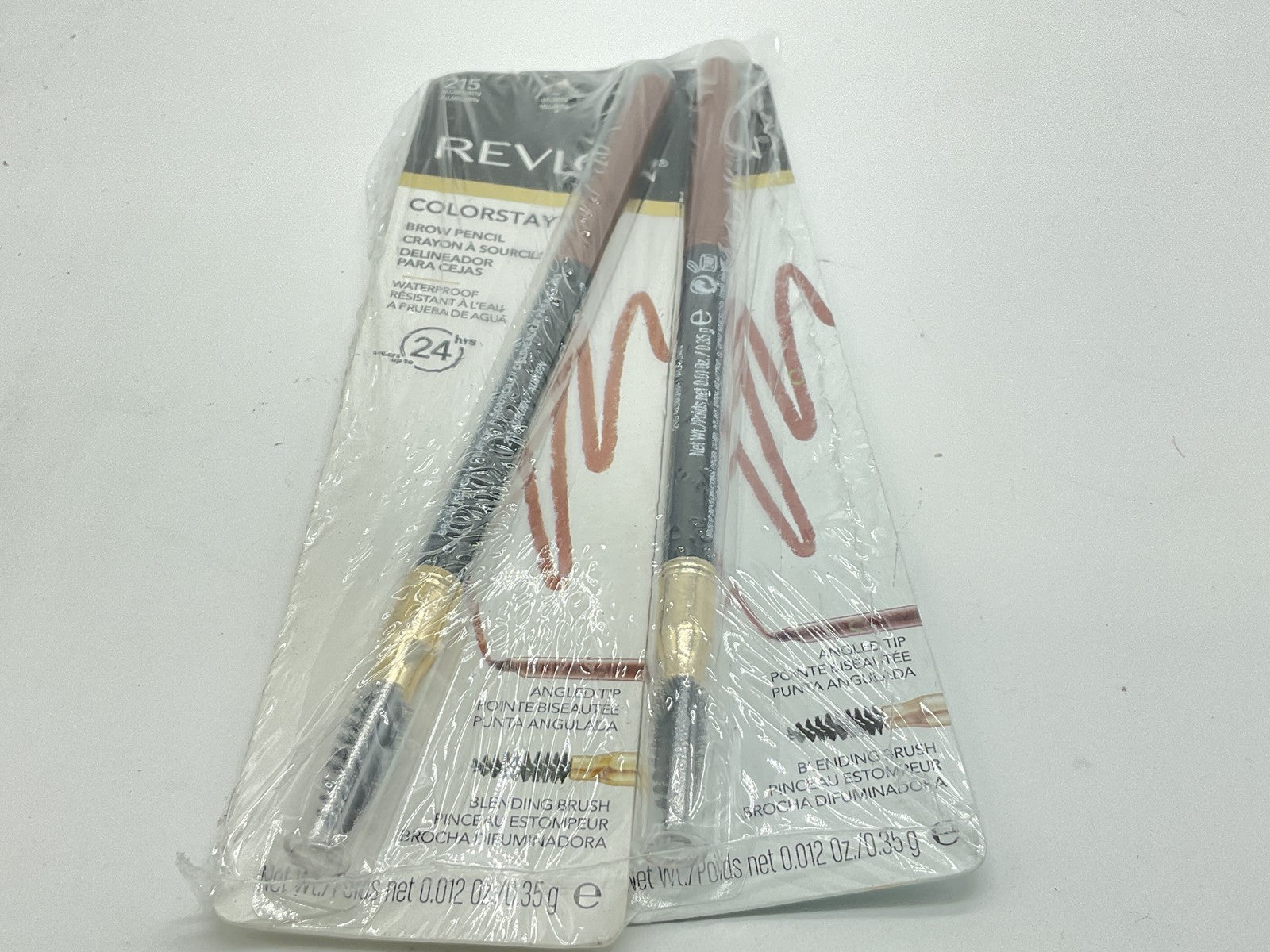 2 Pack - Revlon ColorStay Waterproof Brow Pencil - 215 Auburn