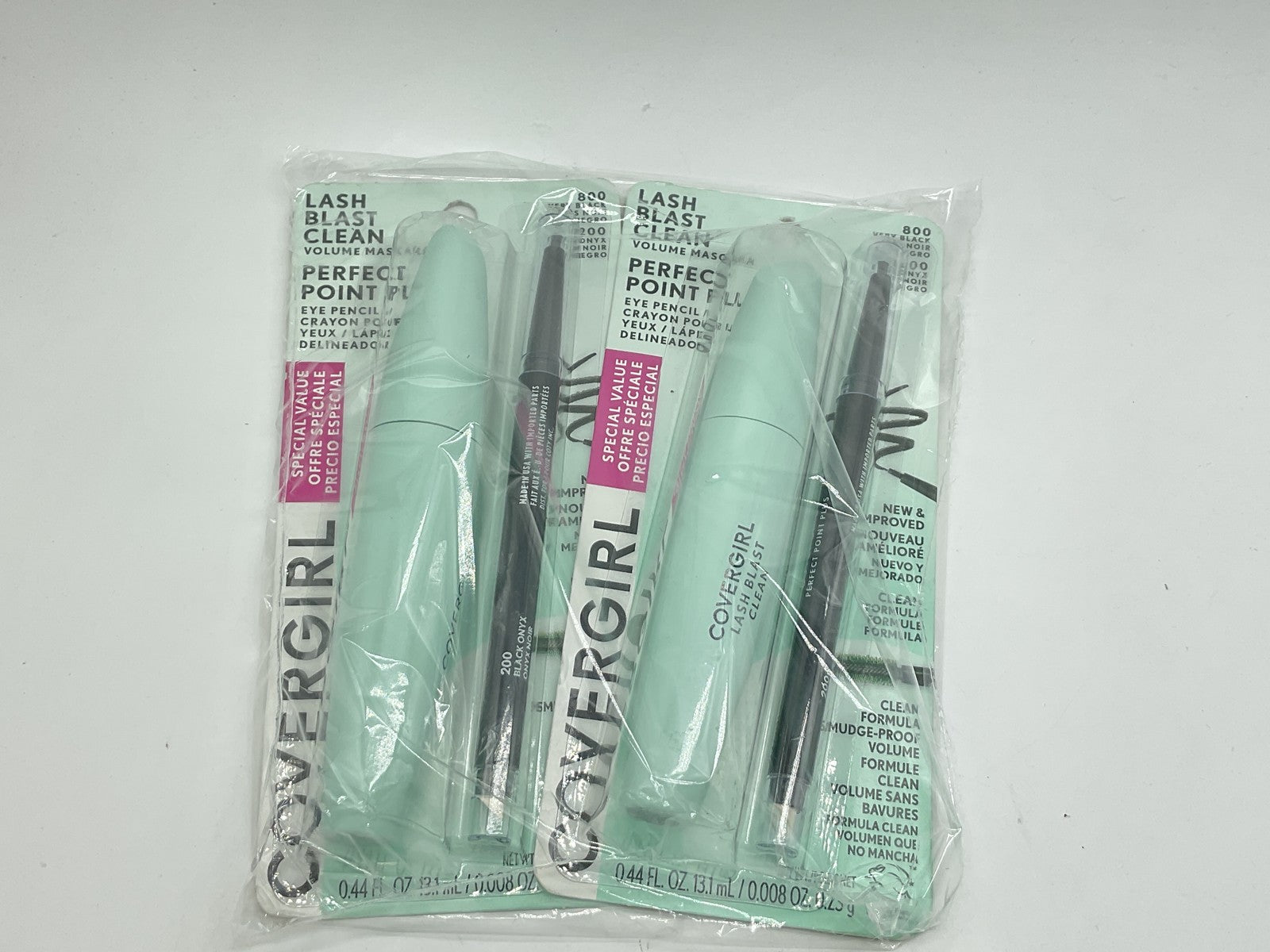 2 PACK - COVERGIRL Lash Blast Clean 800 Mascara - Perfect Point Eyeliner 200