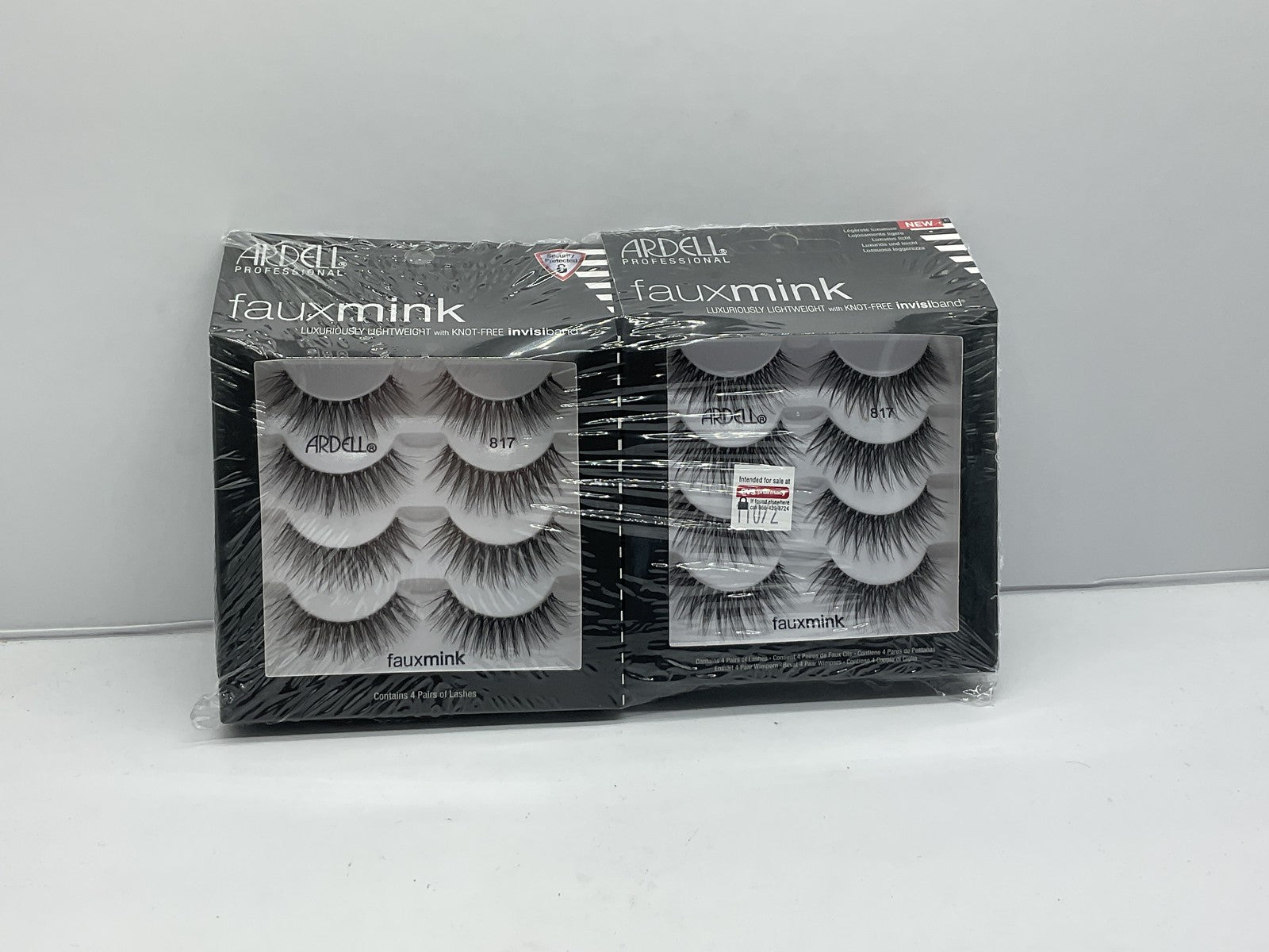 2 PACK - Ardell Faux Mink Luxuriously Lightweight Invisiband Lashes 817