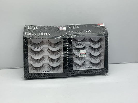 2 PACK - Ardell Faux Mink Luxuriously Lightweight Invisiband Lashes 817