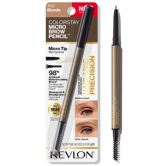 Revlon Colorstay Micro Brow Pencil, 450 BLONDE