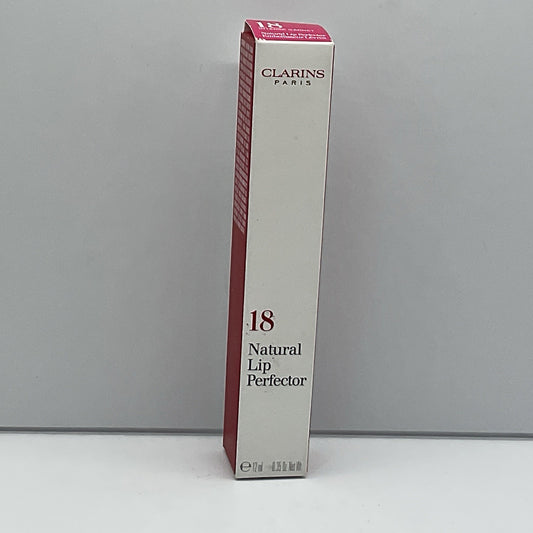 Clarins Natural Lip Perfector #18 INTENSE GARNET - Full Size 12mL