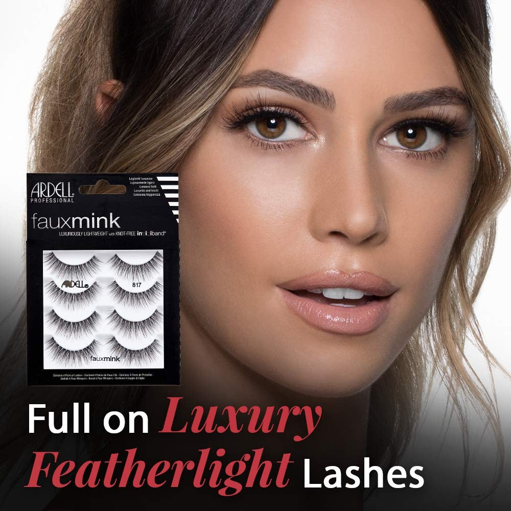 Ardell Faux Mink Luxuriously Lightweight With Knot-Free Invisiband Lashes - 817