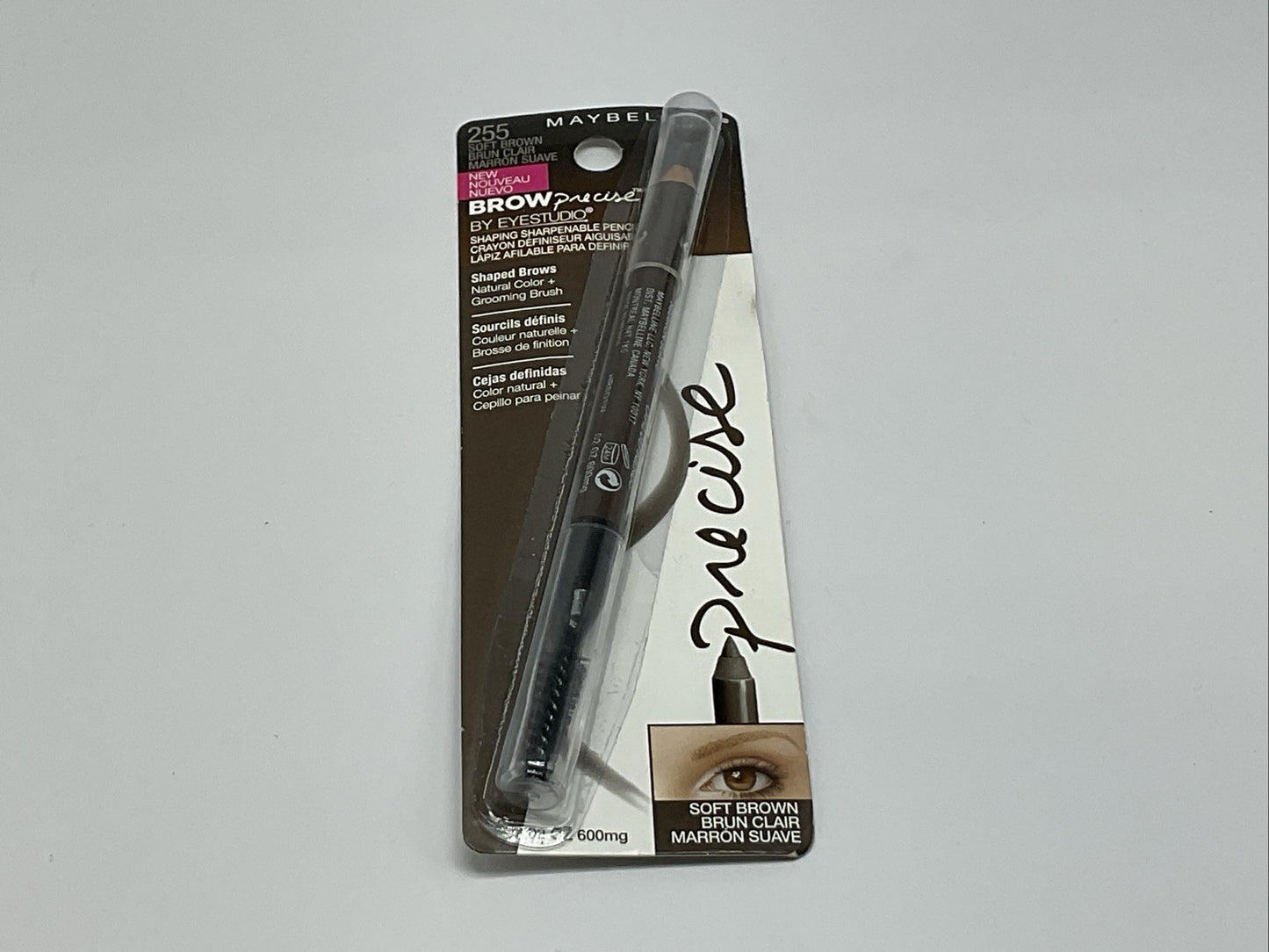 Maybelline Brow Precise Shaping Sharpenable Pencil - 255 Soft Brown - Single