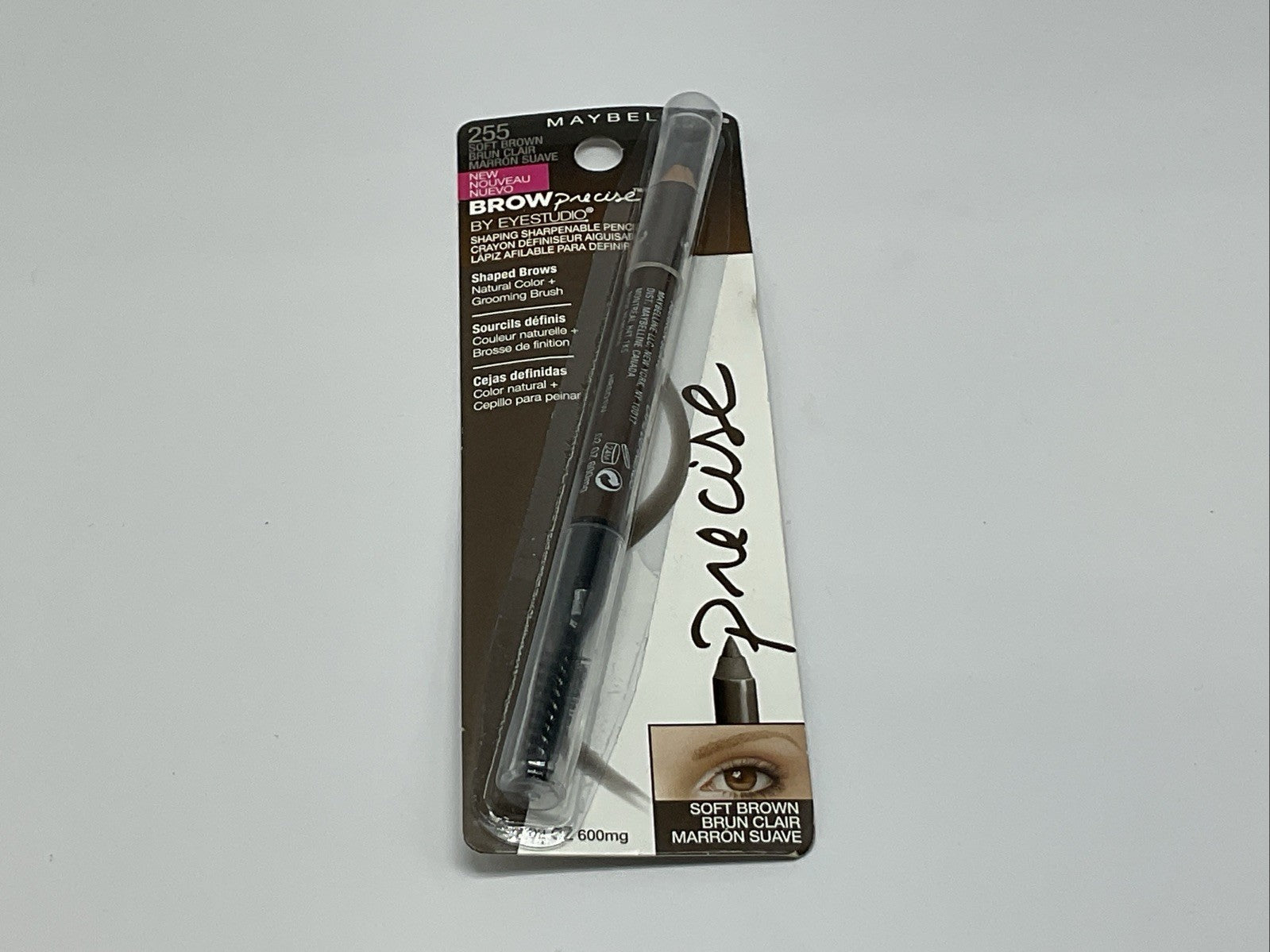 Maybelline Brow Precise Shaping Sharpenable Pencil - 255 Soft Brown - Single