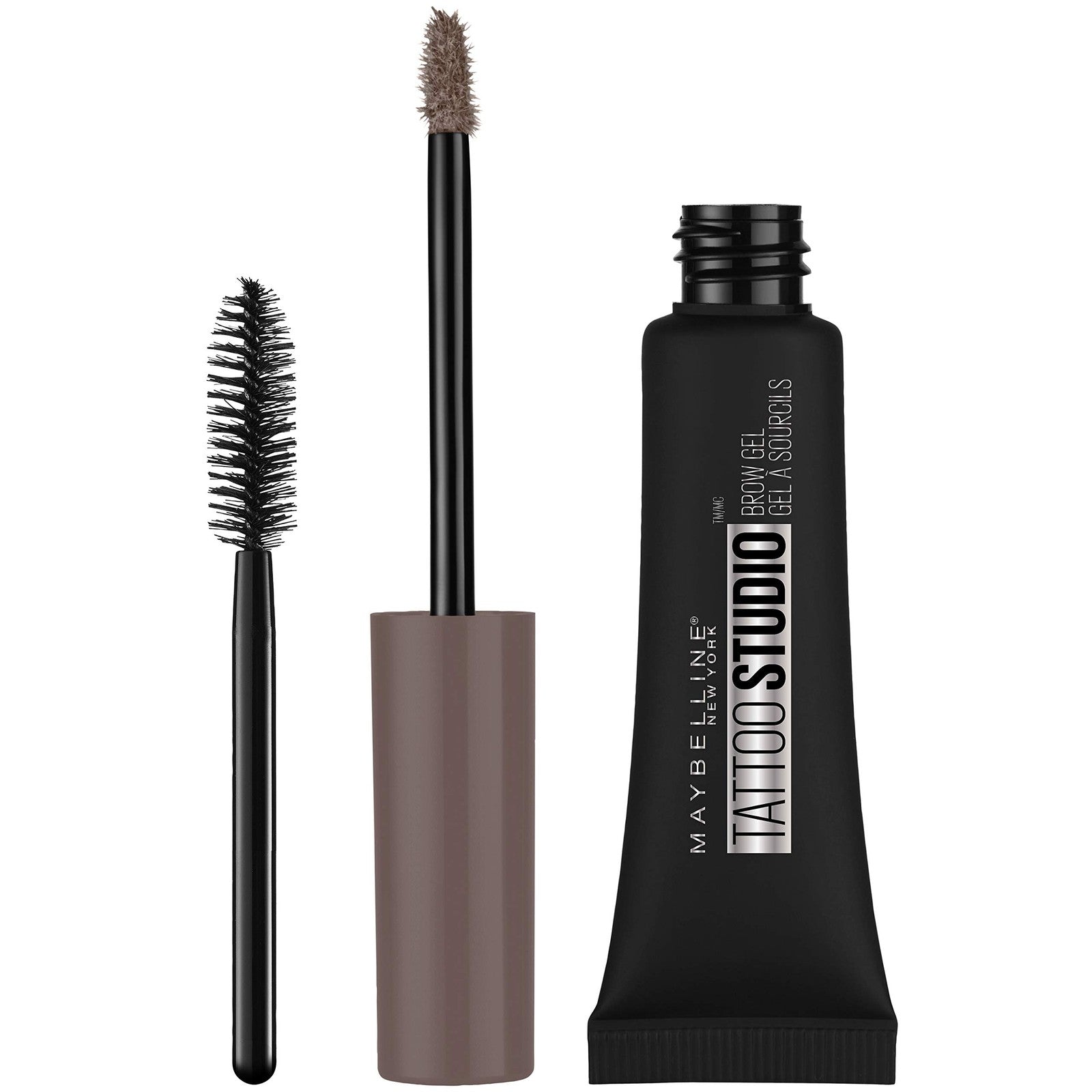 Maybelline TattooStudio Waterproof Eyebrow Gel Makeup, 257 Medium Brown