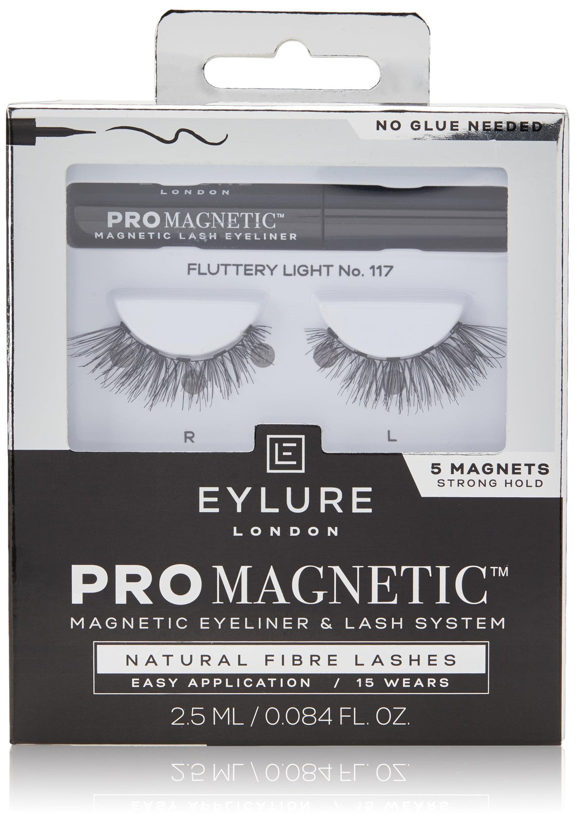 2 Pack - Eylure ProMagnetic Natural Fiber False Eyelashes - No.117 Black