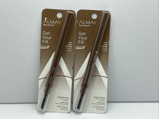 Almay Get Your Fill Brow Pencil - 801 Dark Blonde - Set Of 2