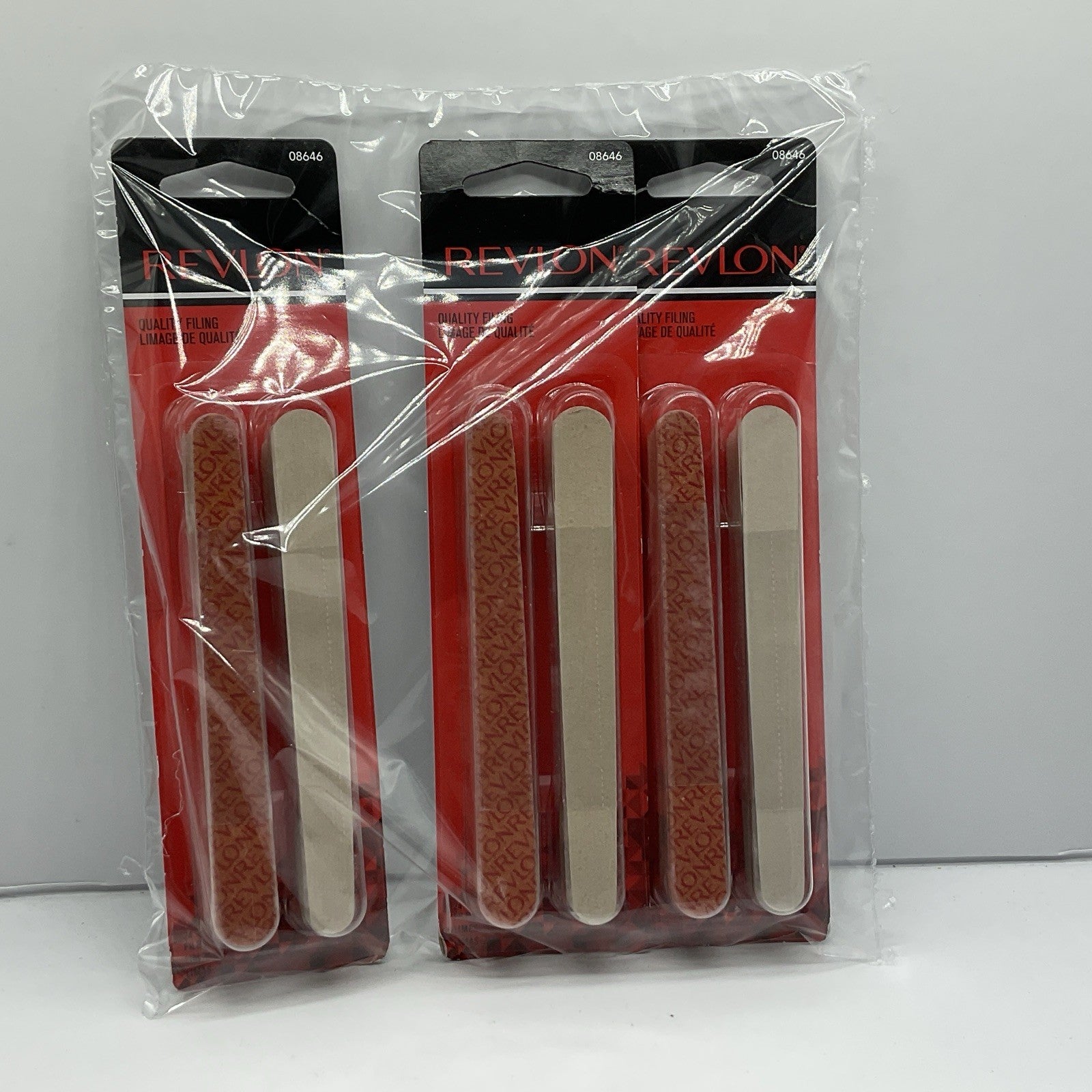 Revlon Compact Emery Boards Nail Files 24 Pack - Set Of 3
