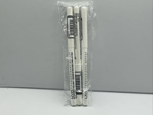 3 PACK - NYX  Waterproof Retractable Eyeliner - MPE01 White