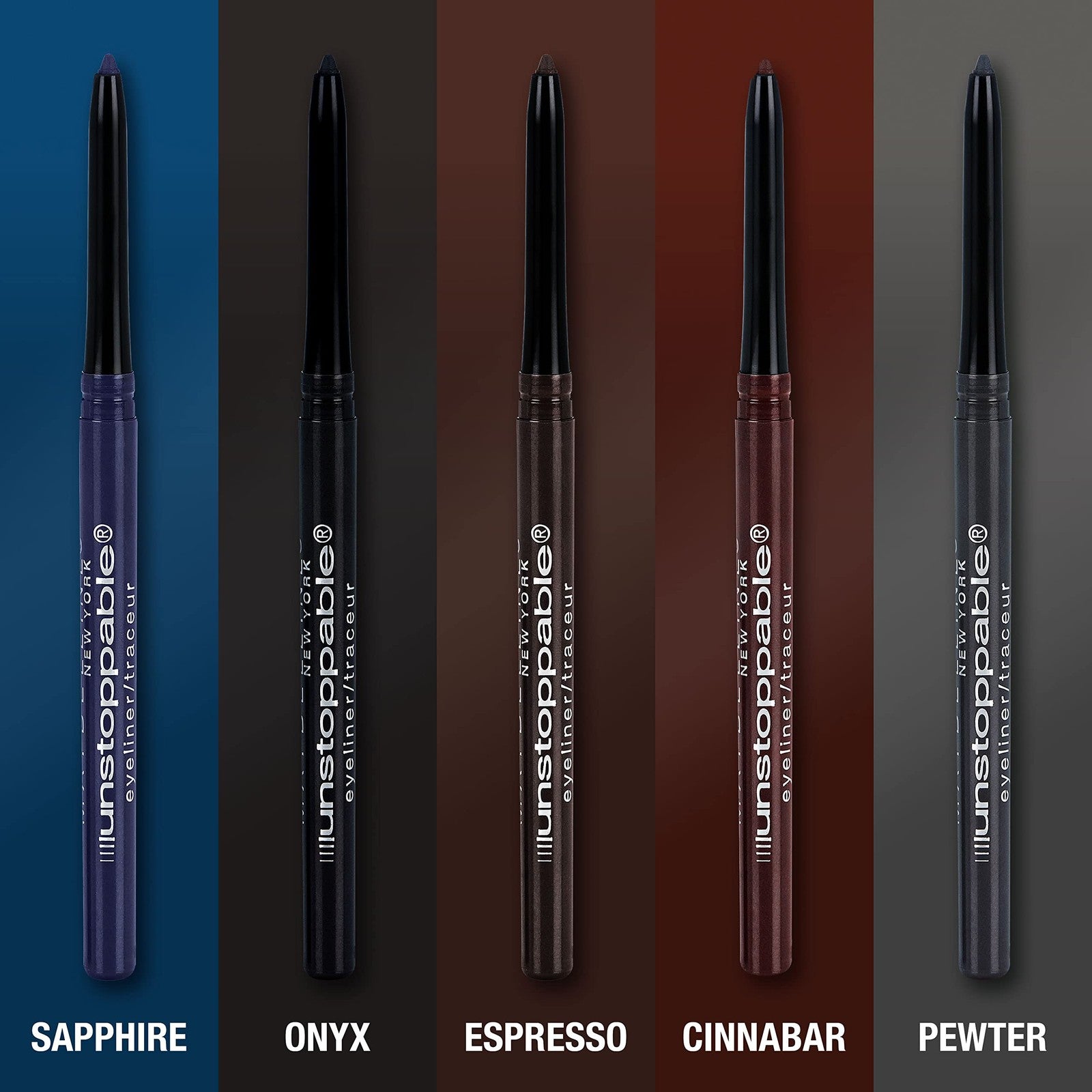 2 PACK Maybelline Unstoppable Automatic Pencil 0.01 oz Waterproof 704 - Cinnabar