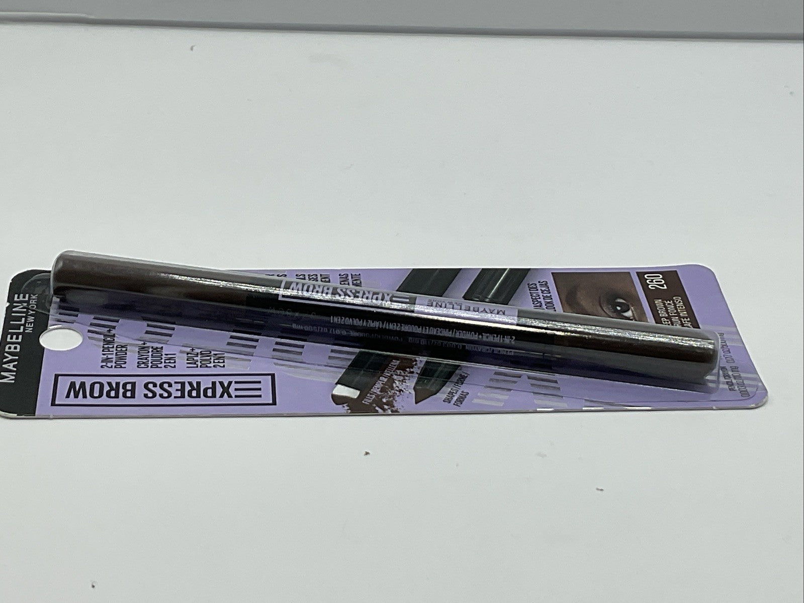 Maybelline Express Brow Duo 2 In 1 Pencil Powder - 260 Deep Brown