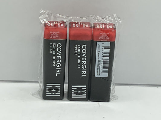 3 PACK - Covergirl Exhibitionist Creme Lipstick - 500 Lit A Fire