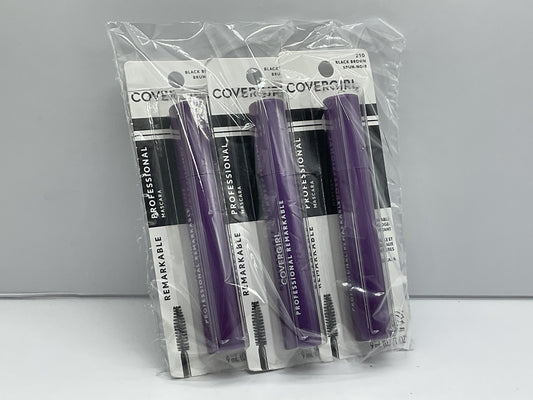 3 PACK - COVERGIRL Professional Remarkable Mascara 210 Black Brown