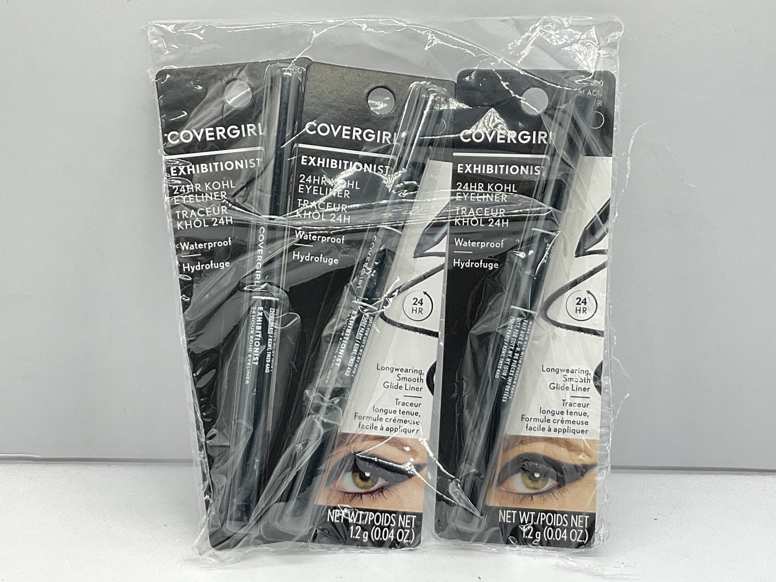 3 PACK - COVERGIRL Exhibitionist 24-Hour Kohl Eyeliner - 100 Black
