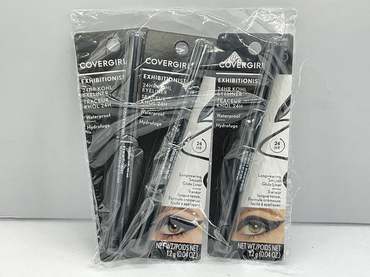 3 PACK - COVERGIRL Exhibitionist 24-Hour Kohl Eyeliner - 100 Black