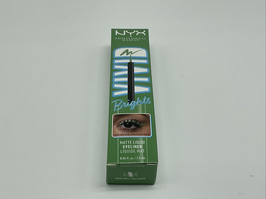 NYX Professional Makeup Vivid Brights Liquid Eyeliner Liner - 02 Ghosted Green