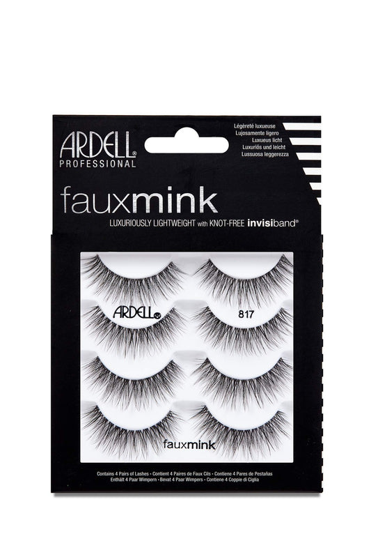 Ardell Professional Faux Mink Eyelash w/ 4 Pairs - 817 Black