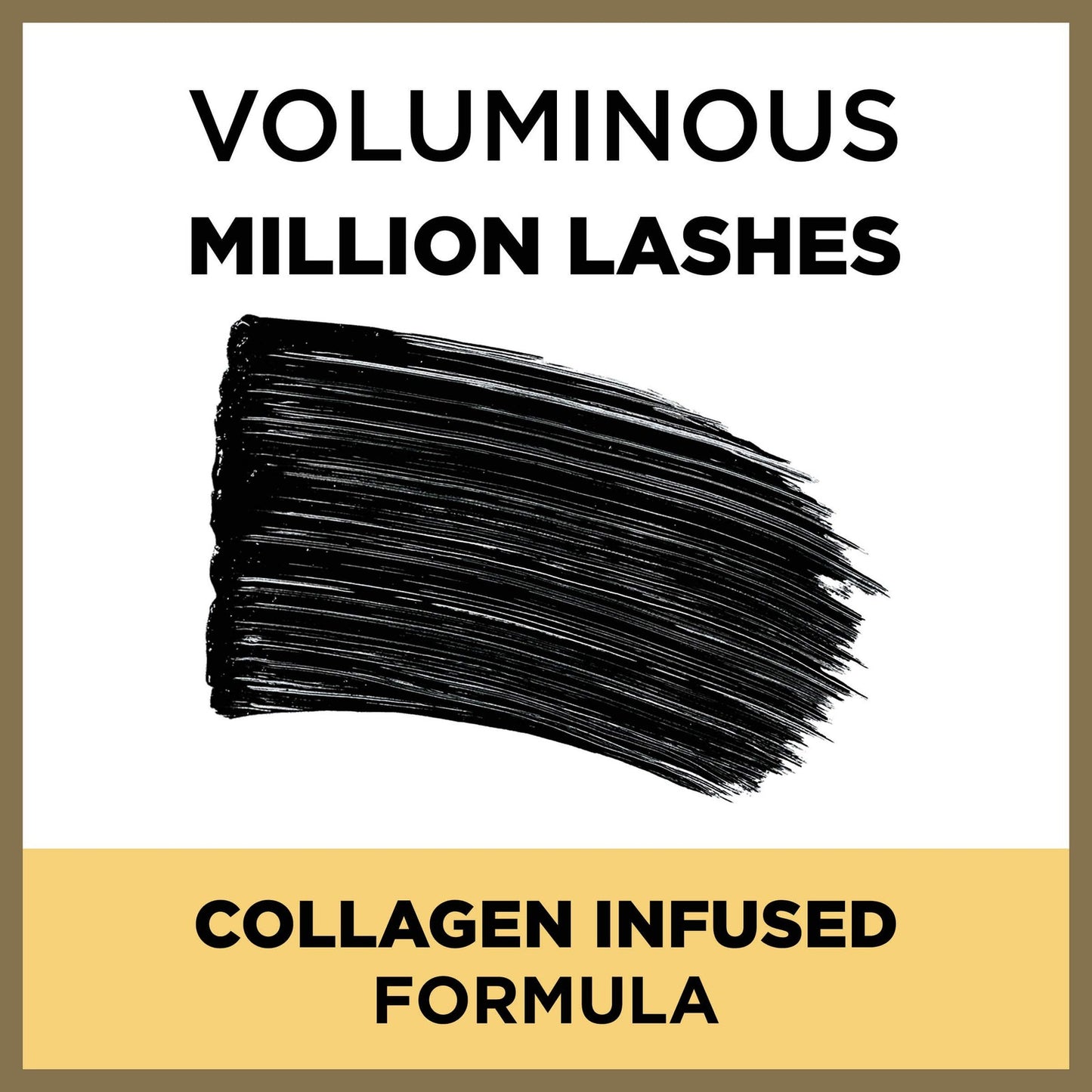 L'oreal Voluminous Million Lashes Mascara Waterproof 0.32 oz - 670 Black 