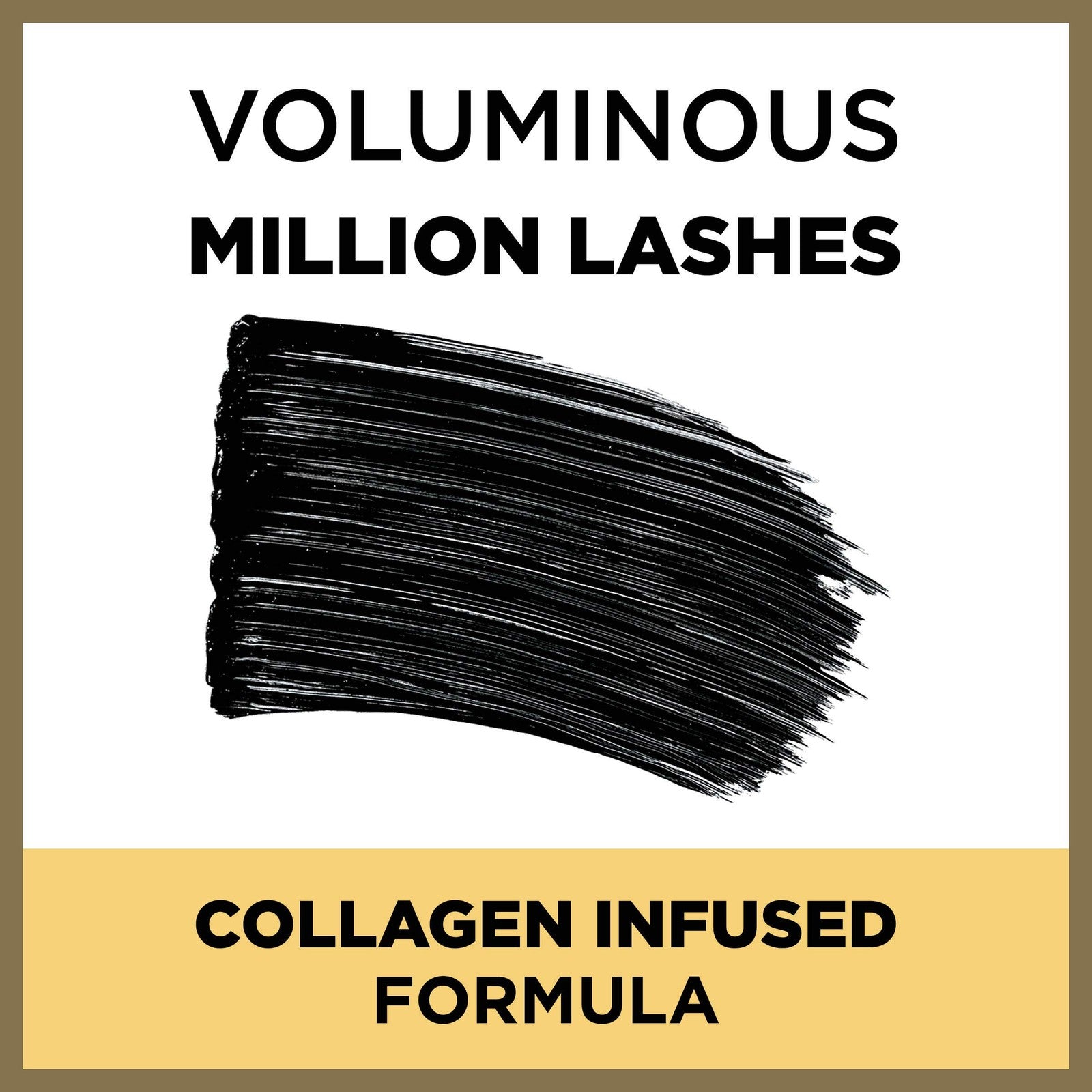 L'oreal Voluminous Million Lashes Mascara Waterproof 0.32 oz - 670 Black 