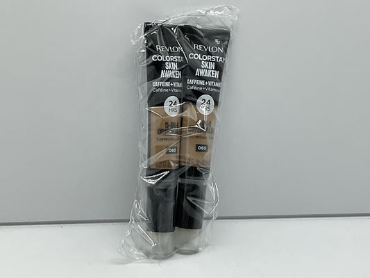 2 PACK - Revlon ColorStay Skin Awaken 5-in-1 Concealer 060 DEEP