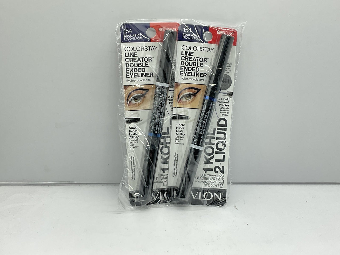 2 PACK - Revlon Colorstay Line Creator Eyeliner Kohl Pencil - 154 Cool As Ice