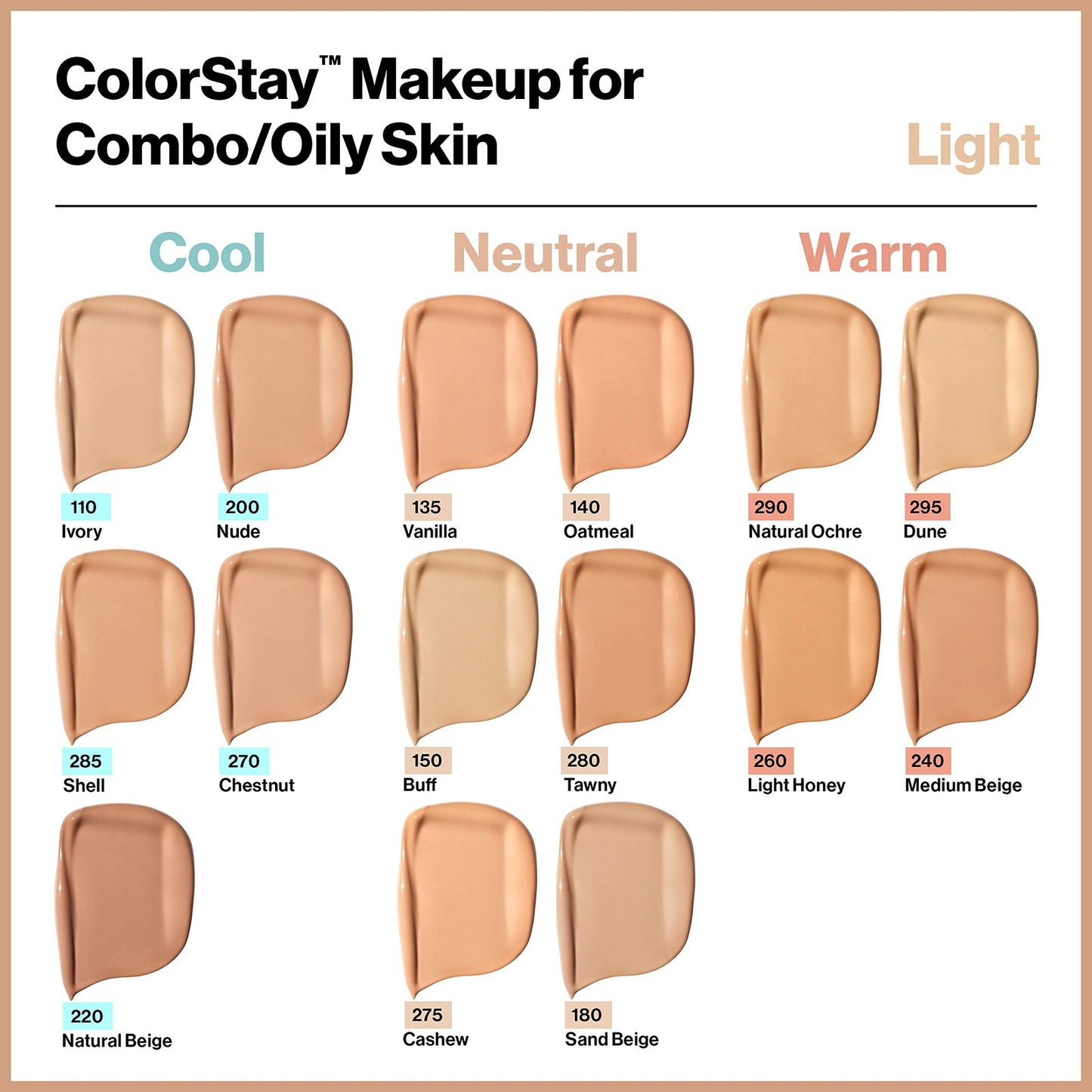 Revlon ColorStay 24Hrs Combination Oily Matte Foundation - 500 Walnut 