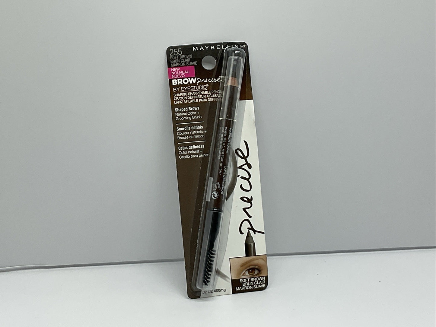 Maybelline Brow Precise Shaping Sharpenable Pencil - 255 Soft Brown - Single
