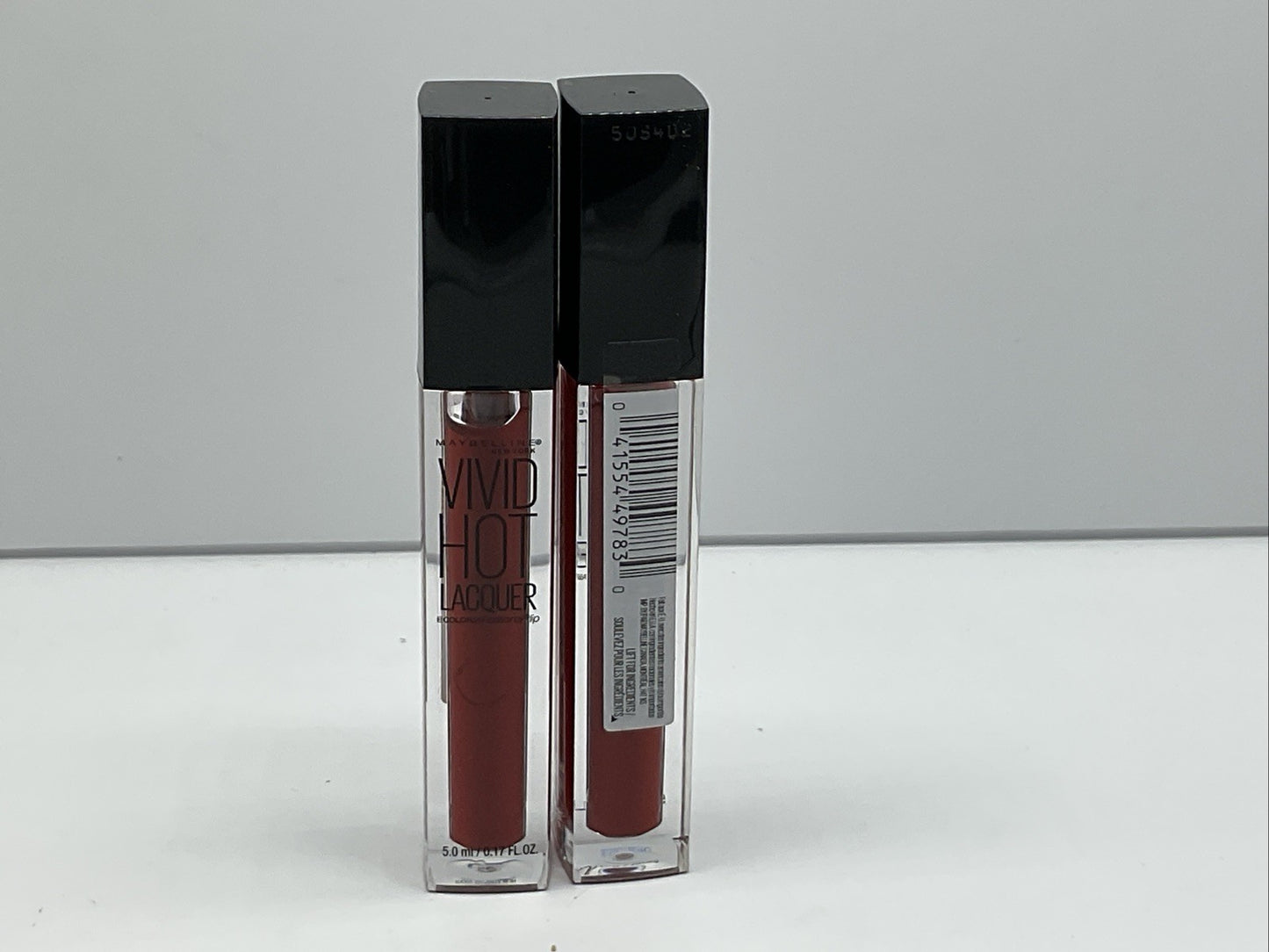 Maybelline NEW YORK Vivid Hot Lacquer Lip Gloss - Classic 72 - LOT of 2