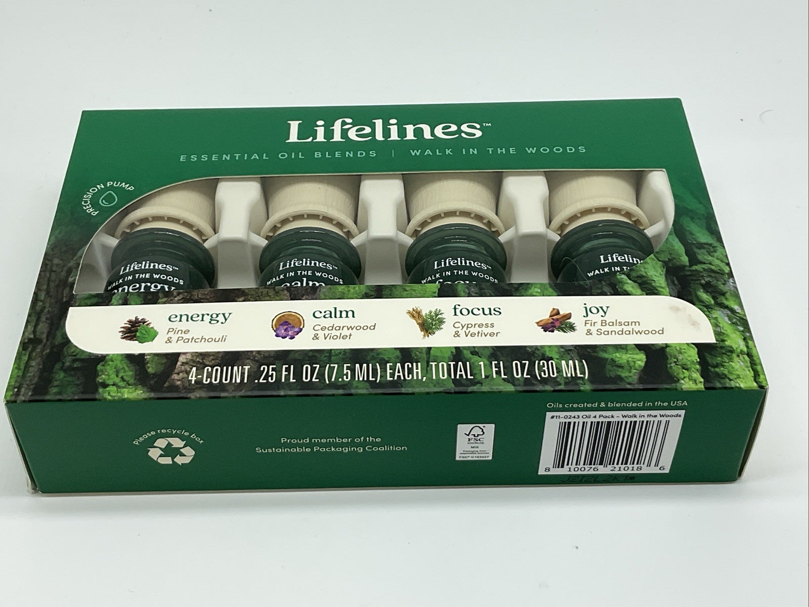 Lifelines Essential Oil Blend 4 Pack - Walk in The Woods