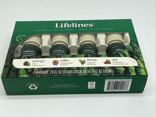 Lifelines Essential Oil Blend 4 Pack - Walk in The Woods