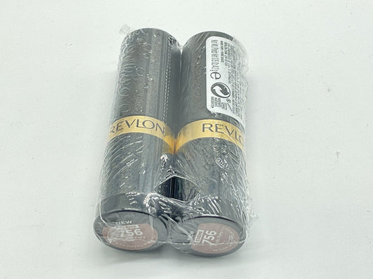 2 PACK - Revlon Super Lustrous Crème Lipstick - 756 Nude Fury