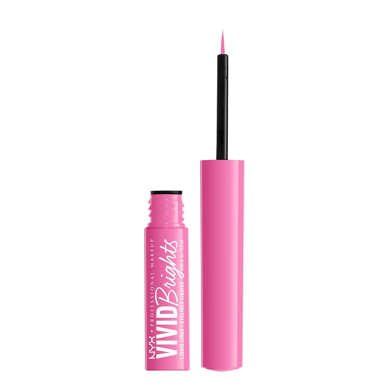 NYX PRO MAKEUP Vivid Brights Liquid Eyeliner Liner - 08 Don't Pink Twice