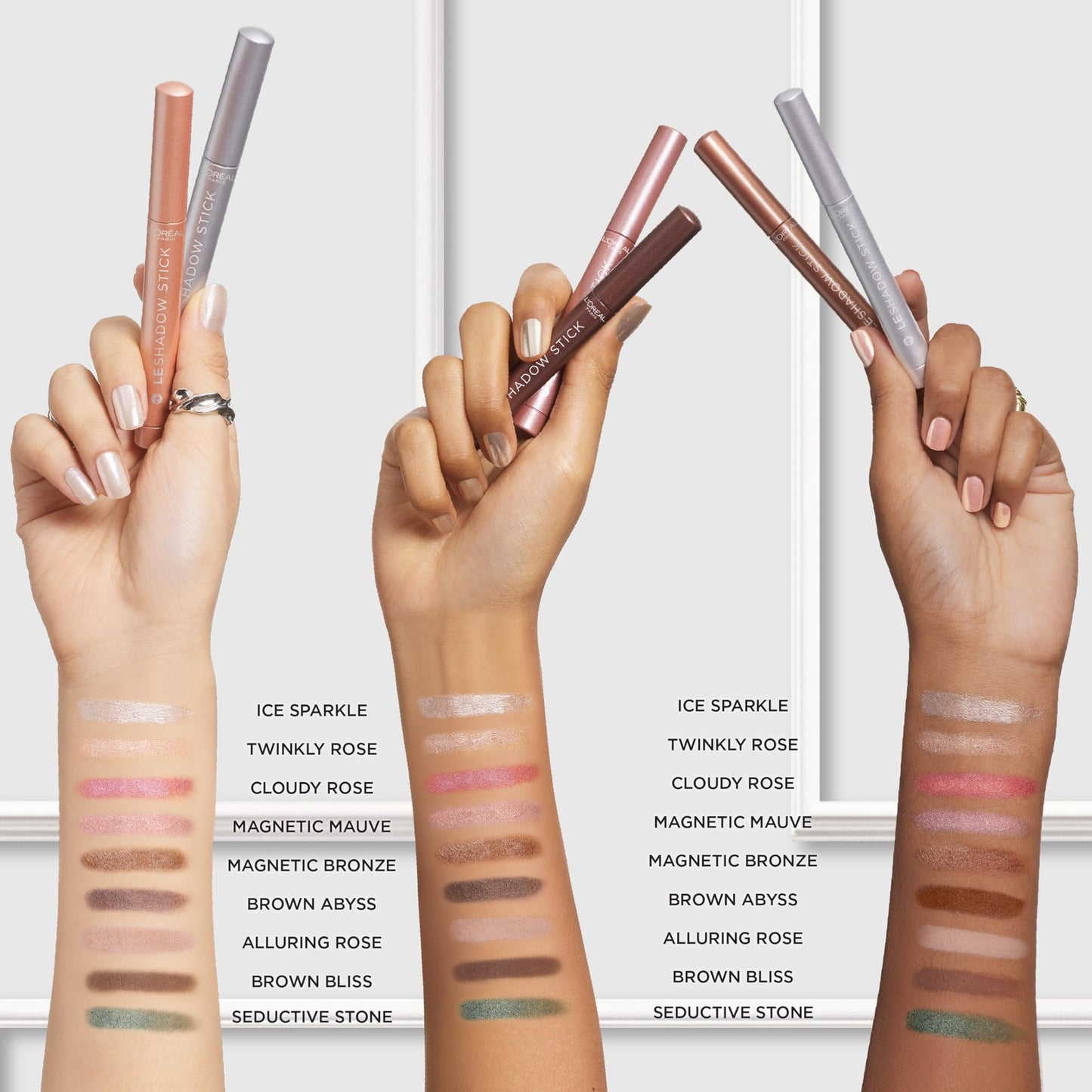 L'Oreal Paris Le Shadow Stick Eyeshadow, Blendable, Magnetic Mauve, 0.05 oz