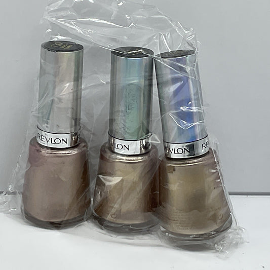 3 PACK - Revlon Nail Enamel, Chip Resistant Nail Polish 130 Glossy Shine Finish