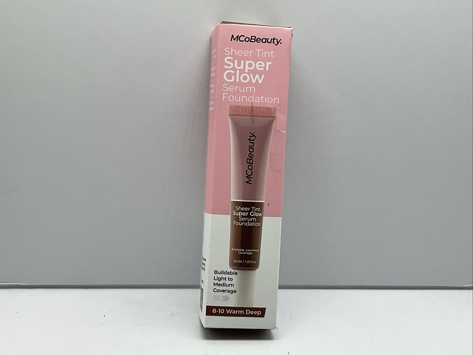 MCoBeauty Super Glow Sheer TINT Serum Foundation - 8-10 Warm Deep