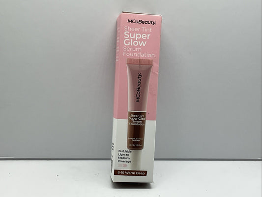 MCoBeauty Super Glow Sheer TINT Serum Foundation - 8-10 Warm Deep