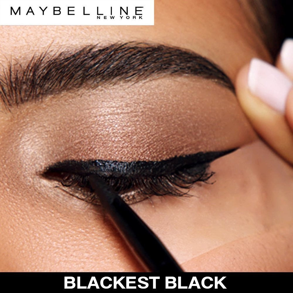 MAYBELLINE LASTING DRAMA GEL PENCIL & GEL EYELINER W/ BRUSH 950 Blackest Black