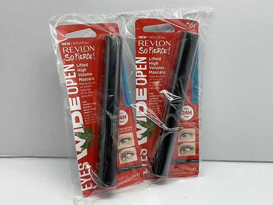 Revlon So Fierce! Eyes Wide Open Waterproof Mascara  New # 104 Black