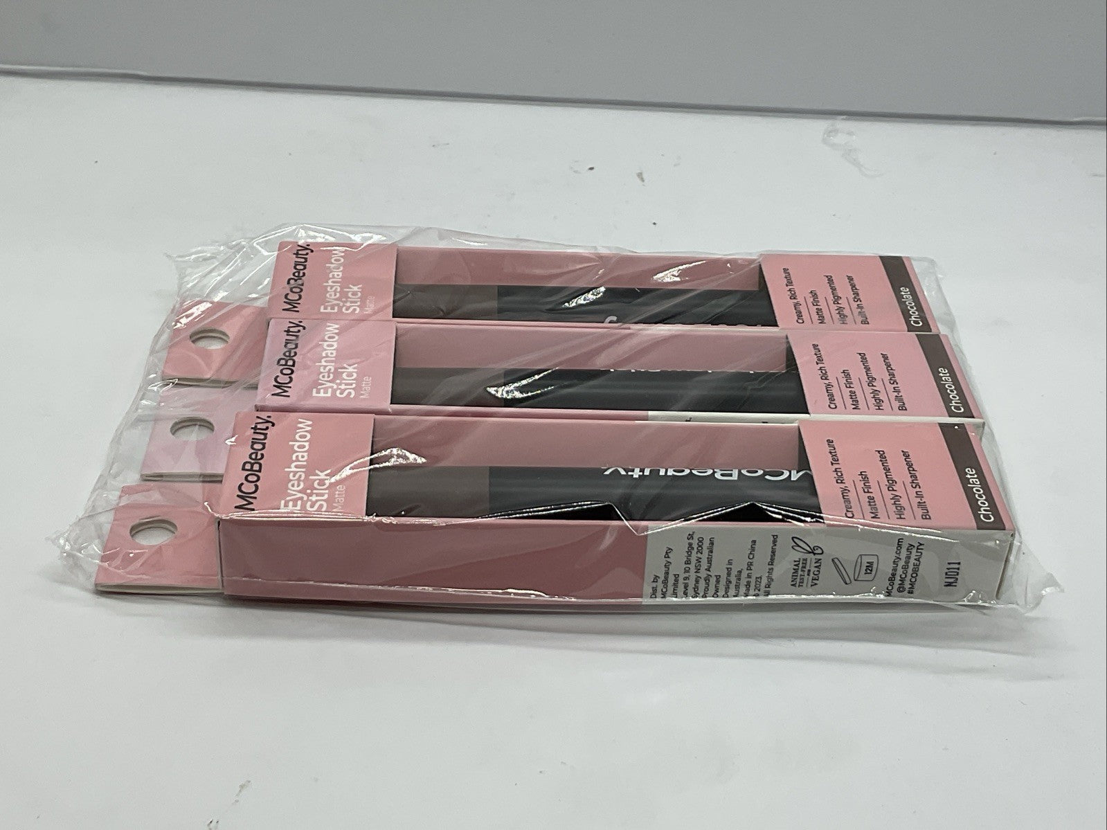3 PACK - MCoBeauty Eyeshadow Stick Matte - Chocolate