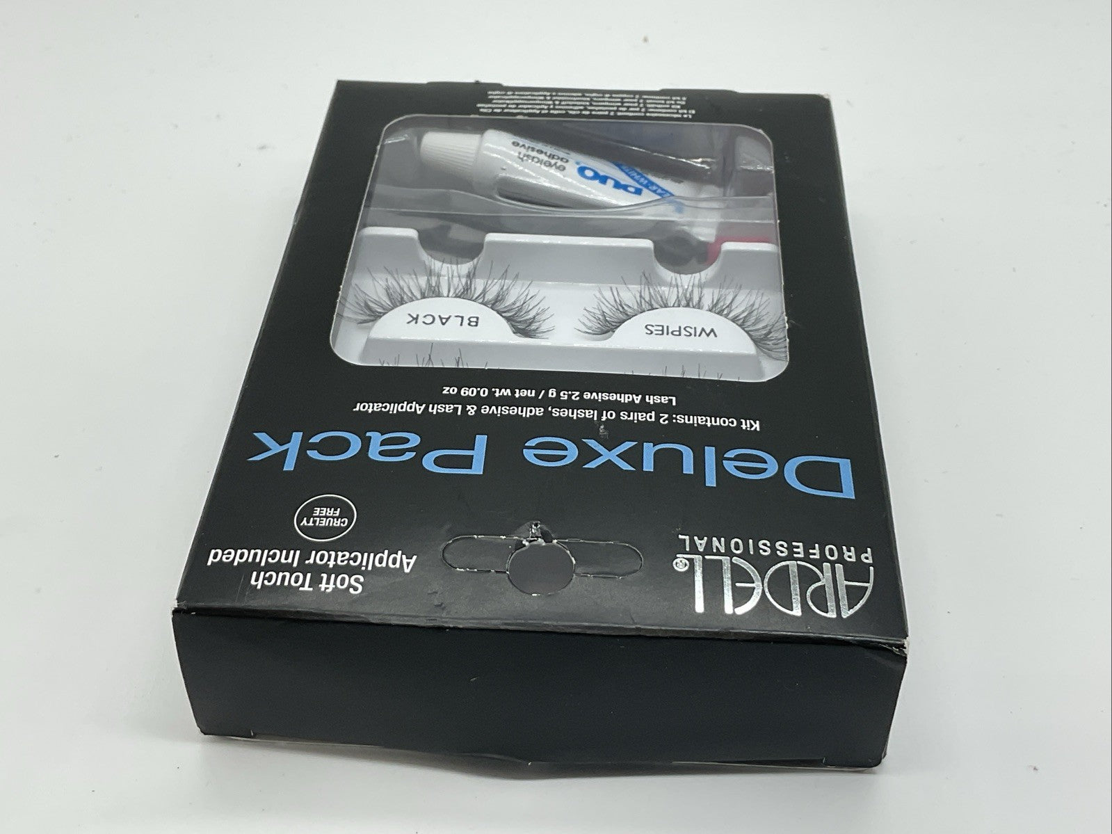 Ardell Professional Eyelashes Deluxe Pack Applicator Included - Wispies Black