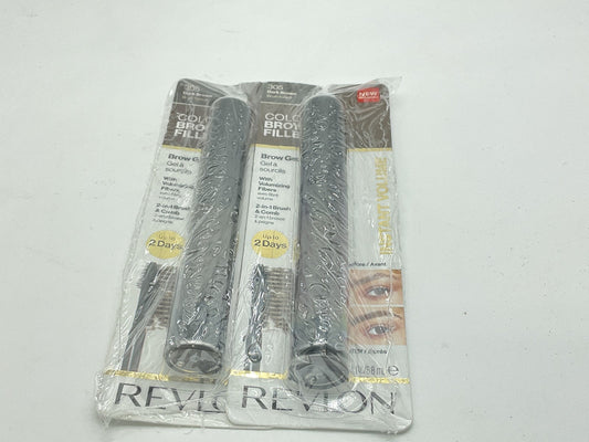 2 Pack - Revlon ColorStay Fiber Filler Brow Gel - 305 Dark Brown