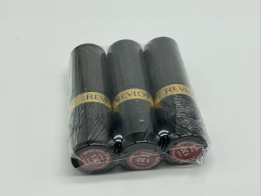 3 PACK - Revlon Super Lustrous Creme Lipstick - 130 Rose Velvet