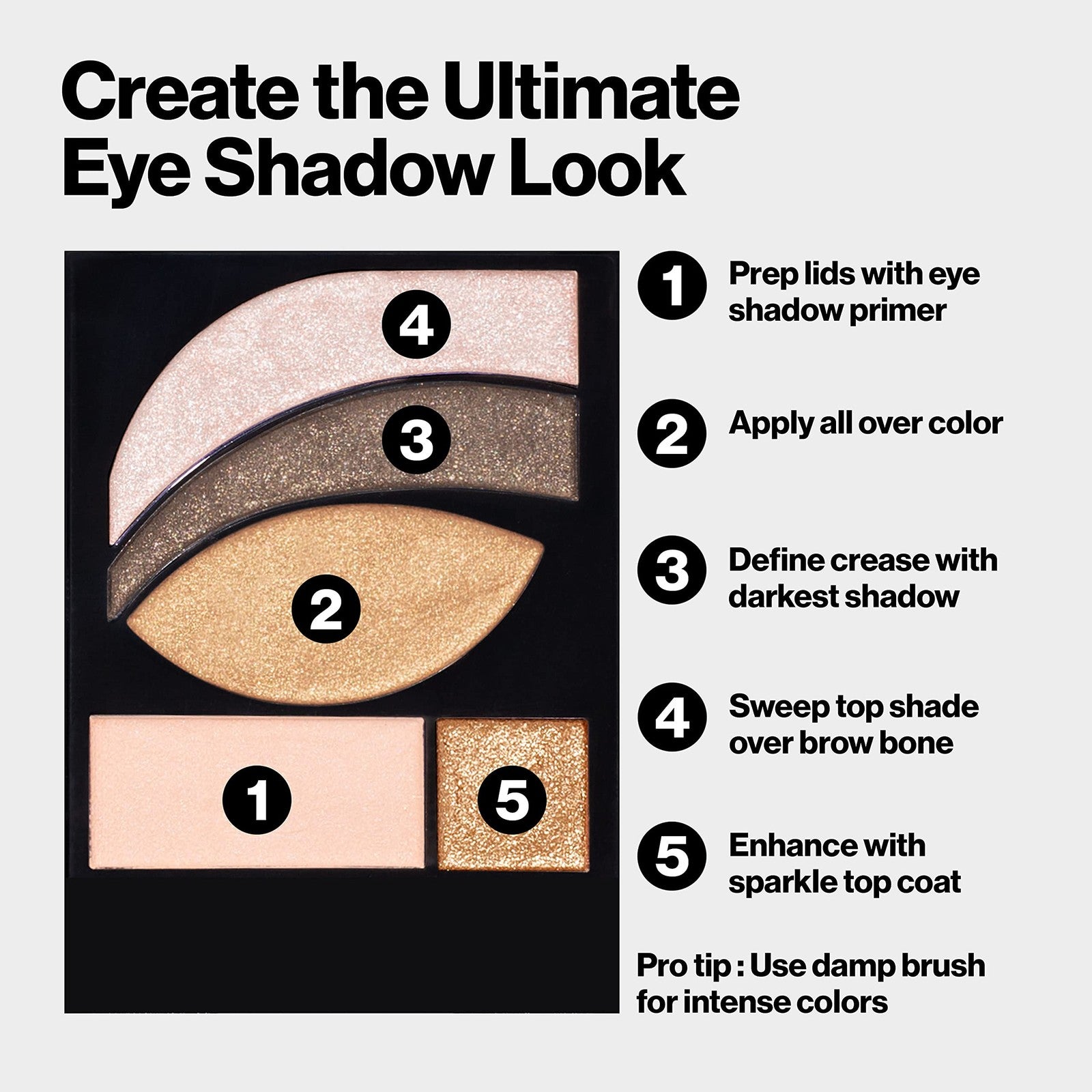 Revlon Photoready Contour Kit Primer Eye Shadow + Sparkle 540 Romanticism