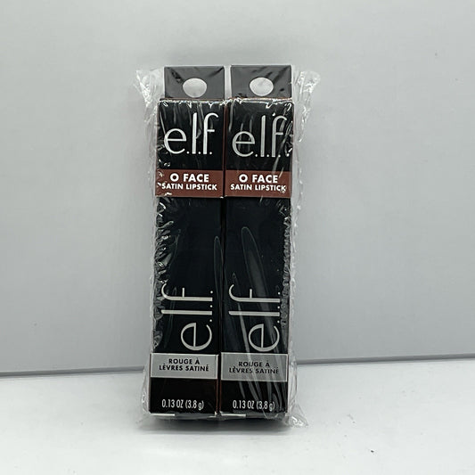 2 PACK  - e.l.f.  O Face Satin Lipstick 0.13 oz  - 81786 Drive
