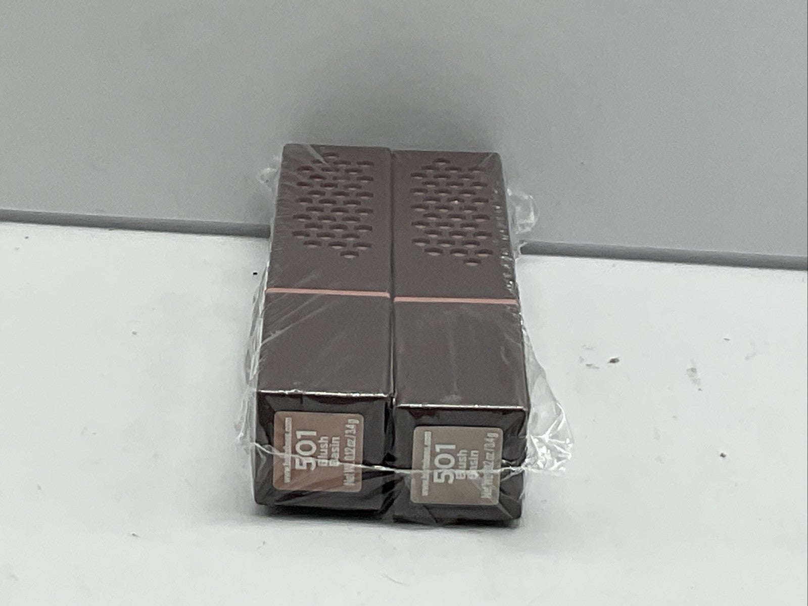 2 PACK - Burt's Bees Flood Lipstick 0.12 Oz - 501 Blush Basin