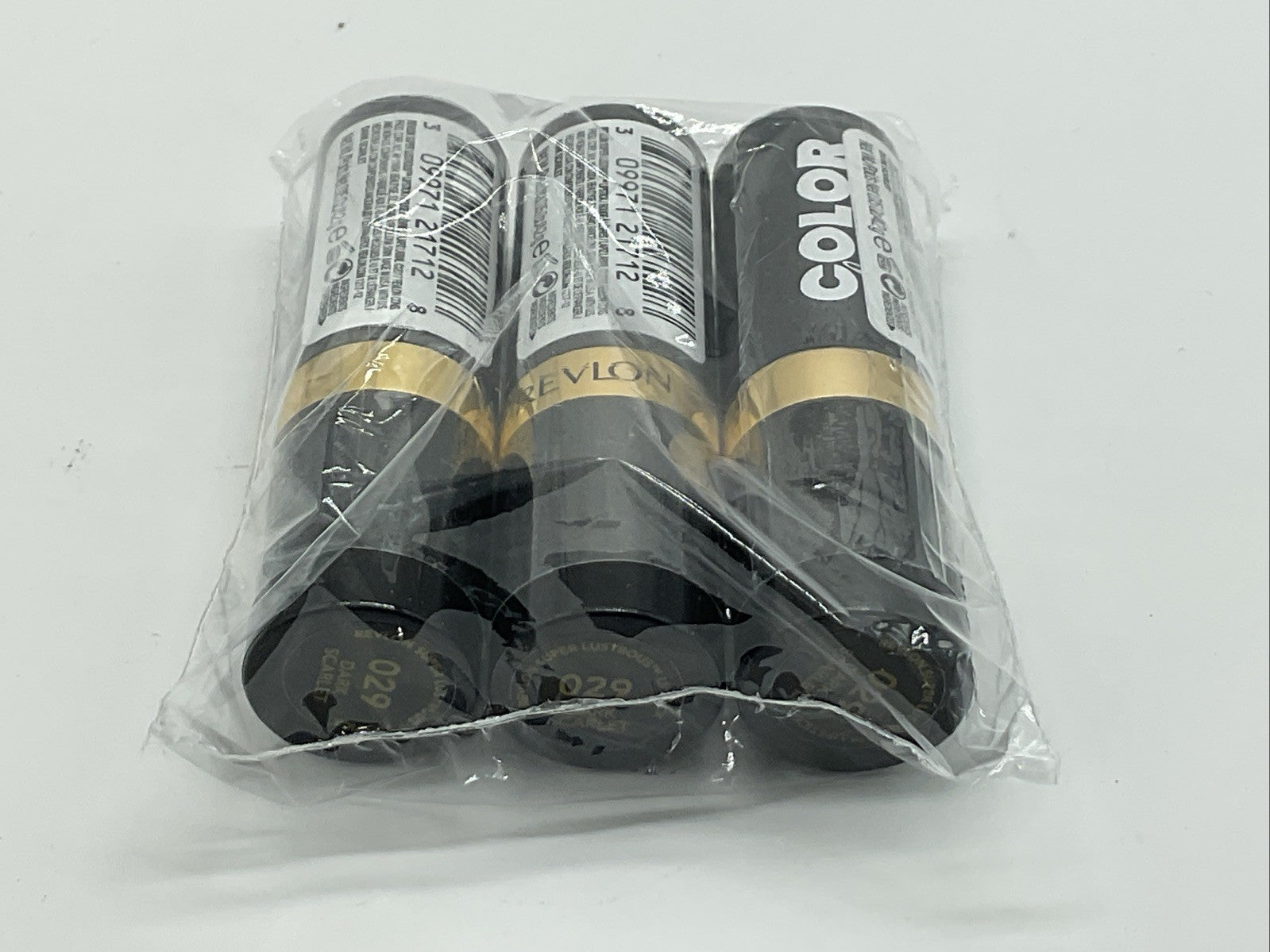 3 PACK - Revlon Super Lustrous Color Charge Lipstick - 029 Dark Scarlet