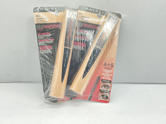2 PACK - Maybelline Total Temptation Mascara - 603 Brownish Black